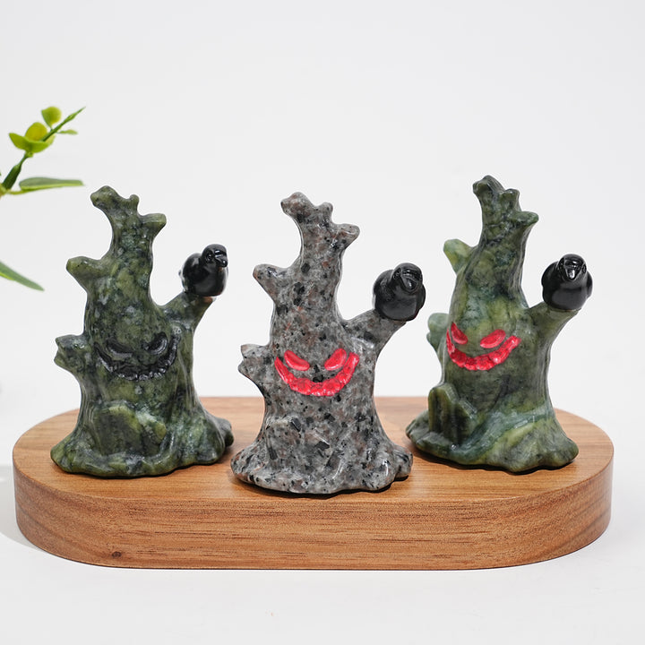 Natural Crystal Tree Spirit With Crow