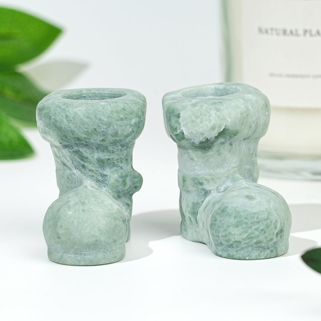 Natural Crystal Carving Christmas Boot