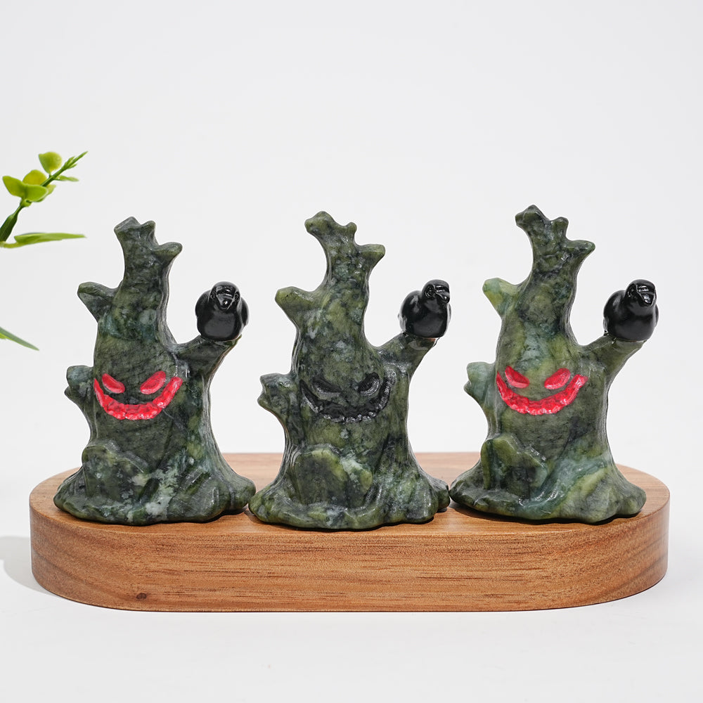 Natural Crystal Tree Spirit With Crow