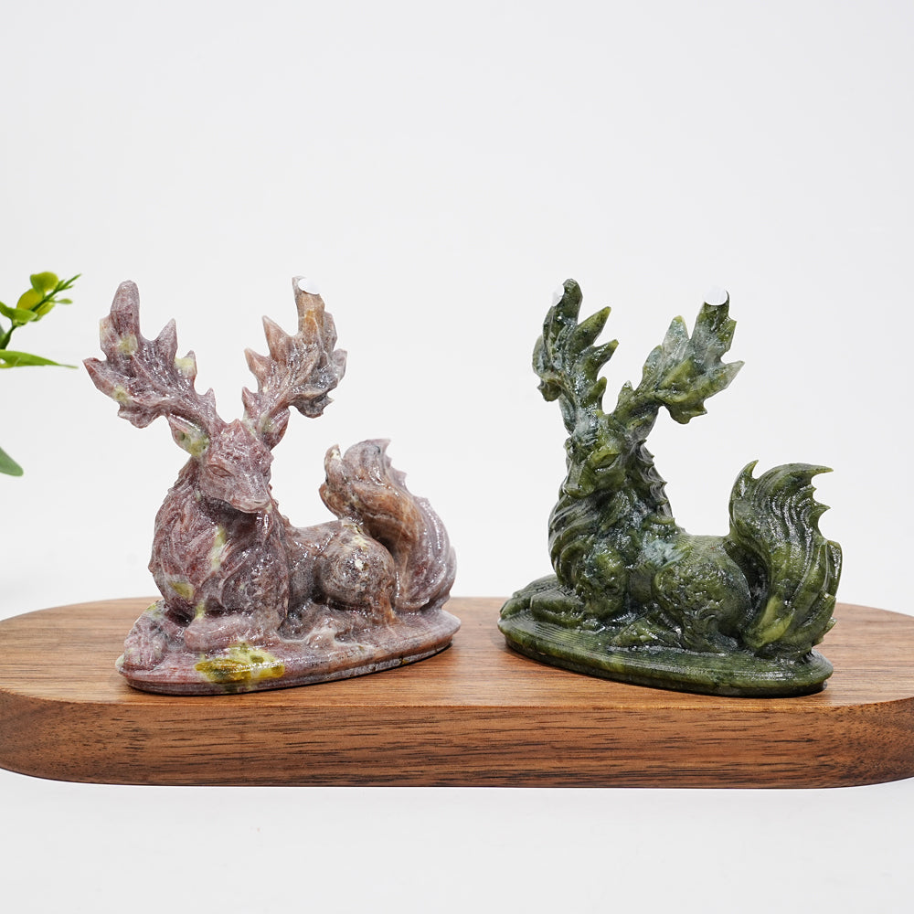 A Slightly Imperfect Natural Crystal Enchanted Deer