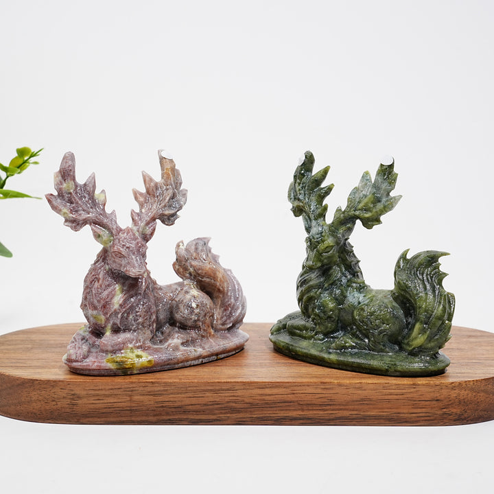 A Slightly Imperfect Natural Crystal Enchanted Deer