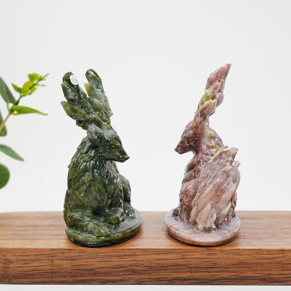 A Slightly Imperfect Natural Crystal Enchanted Deer