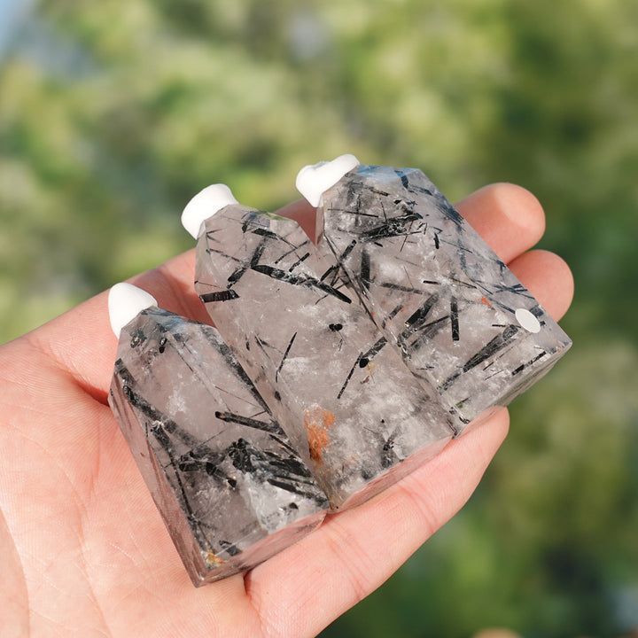 Natural Quartz Tourmaline Point