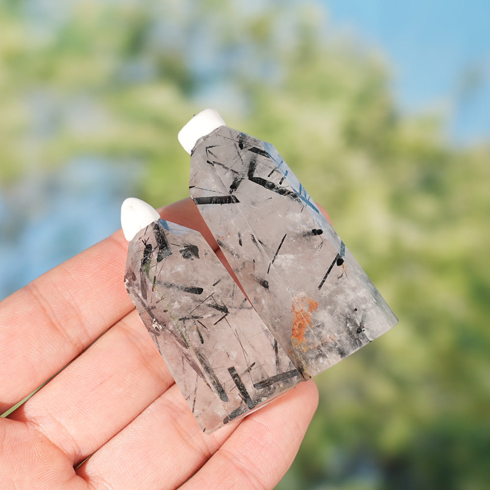 Natural Quartz Tourmaline Point