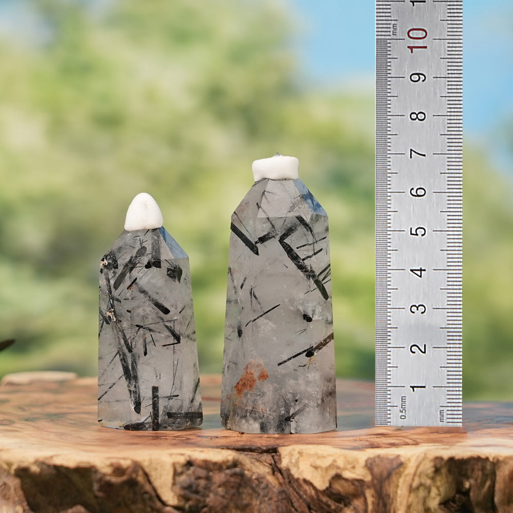 Natural Quartz Tourmaline Point