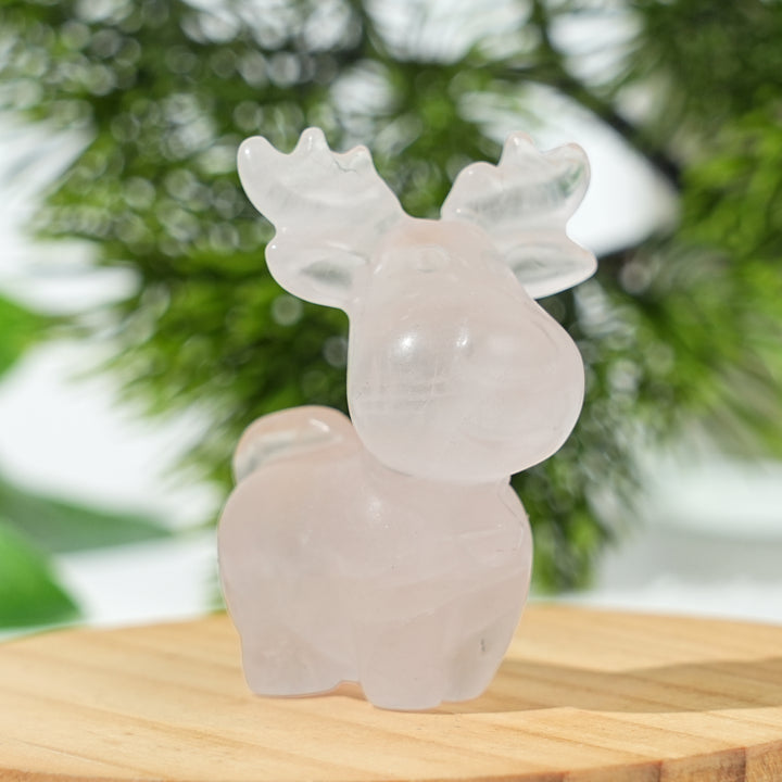 Natural Crystal Carving Christmas Deer