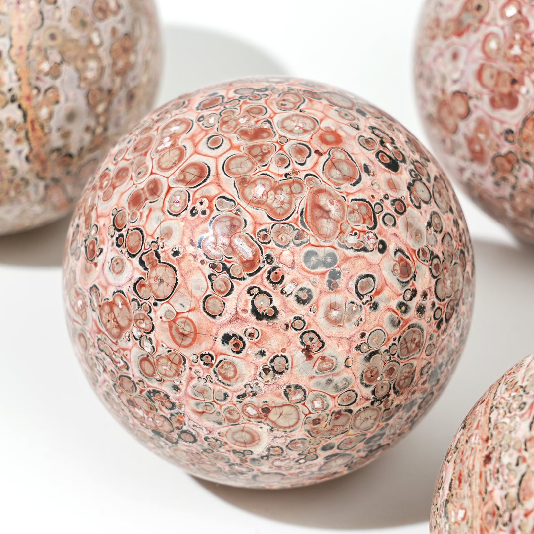 Natural Leopard Skin Jasper Sphere