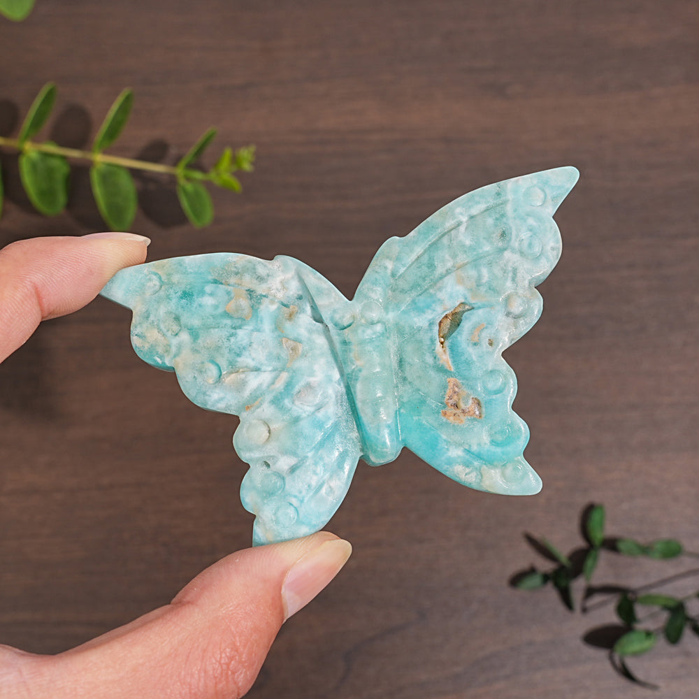 Natural Hemimorphite Butterfly