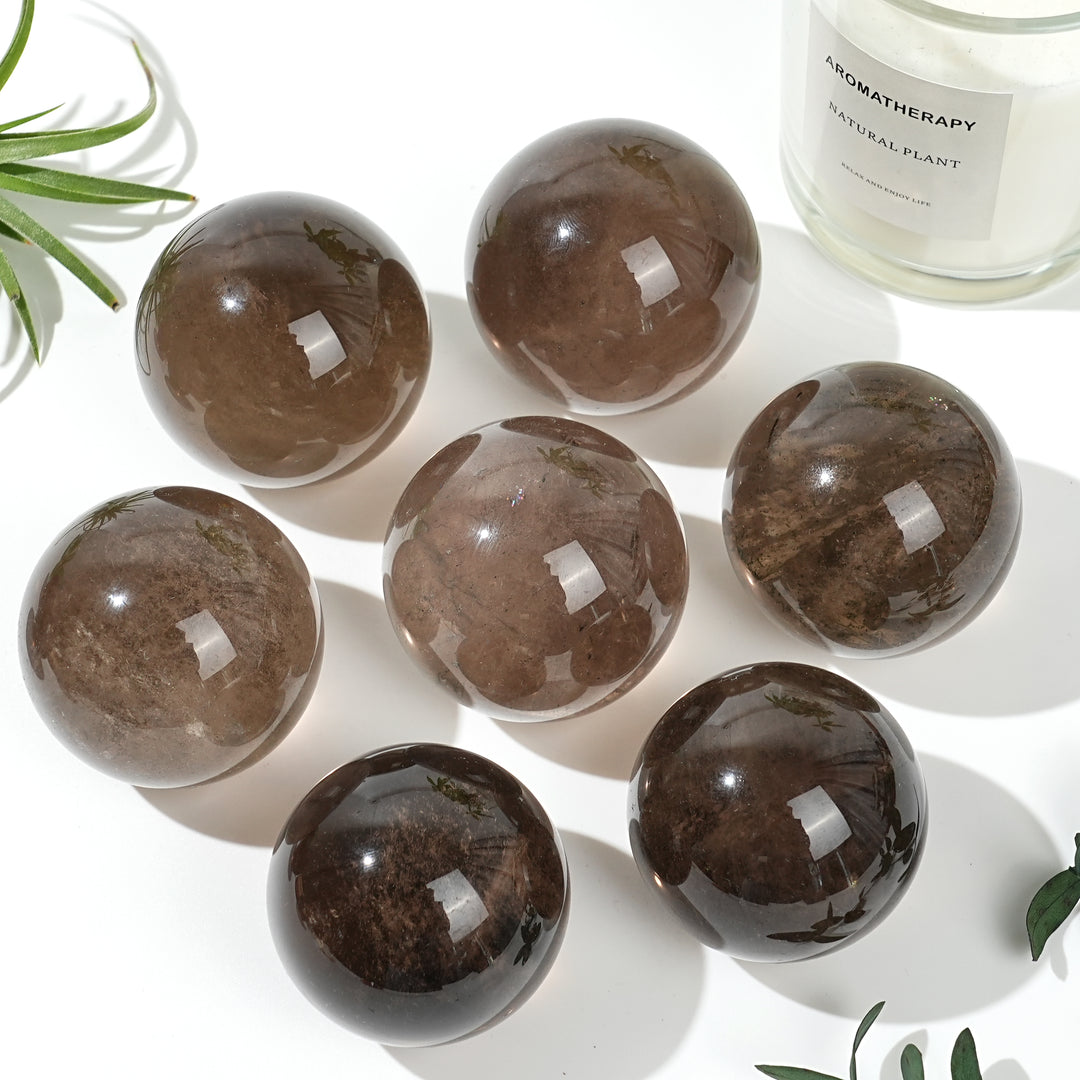 Natural Smokey Quartz Sphere