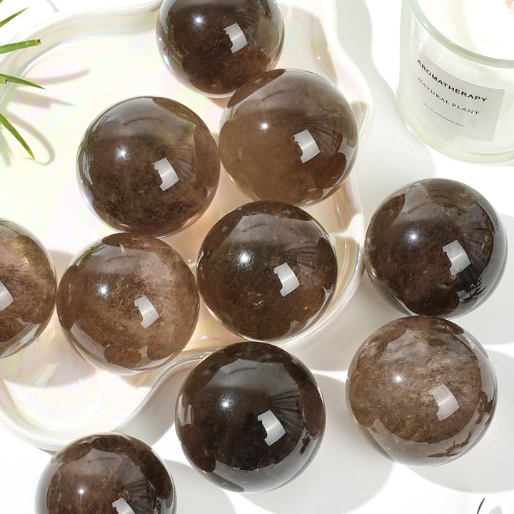 Natural Smokey Quartz Sphere