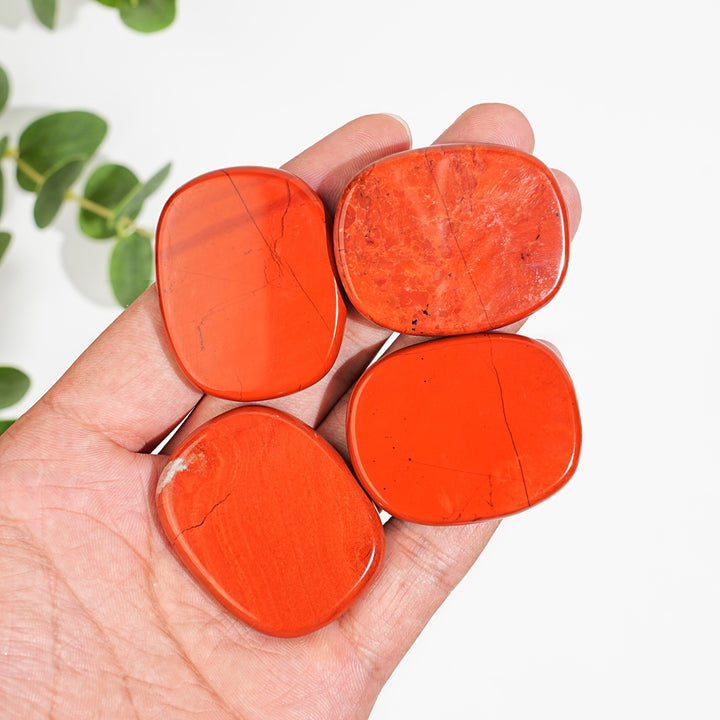 Natural Red Jasper Rounded Square Slabs