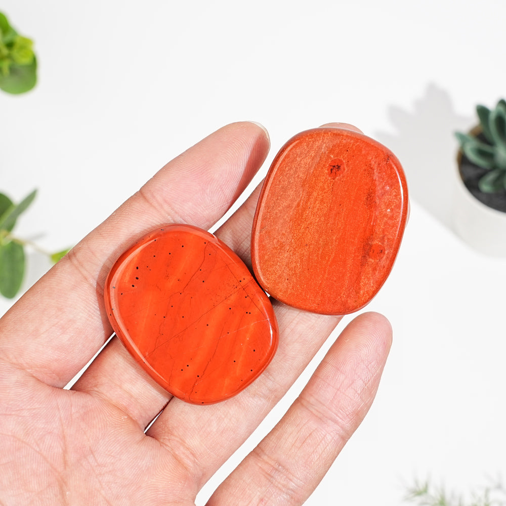 Natural Red Jasper Rounded Square Slabs