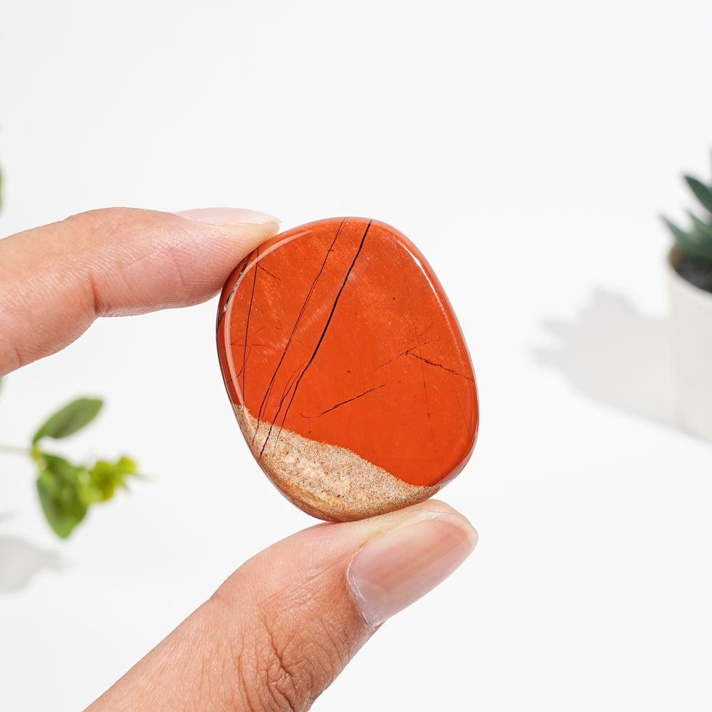 Natural Red Jasper Rounded Square Slabs
