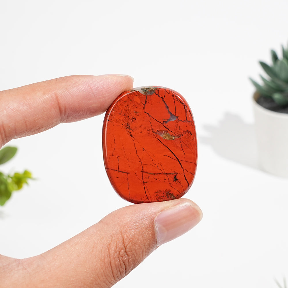 Natural Red Jasper Rounded Square Slabs