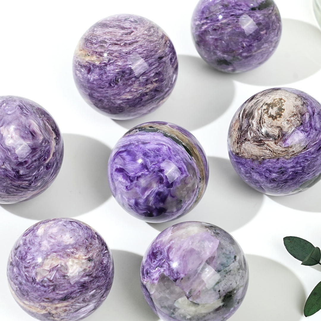 Natural Charoite Sphere
