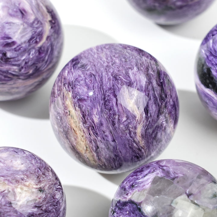 Natural Charoite Sphere