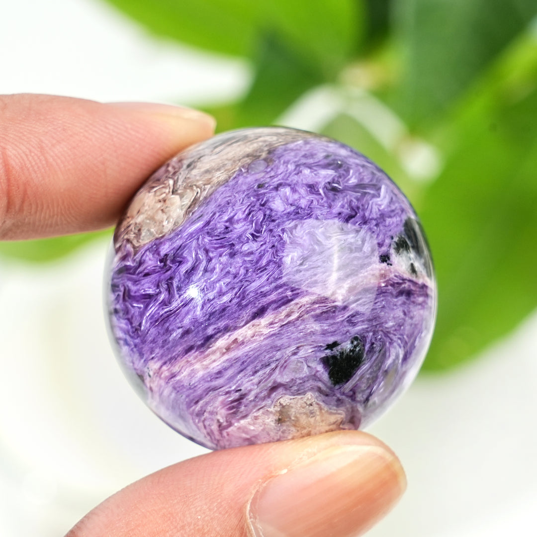 Natural Charoite Sphere