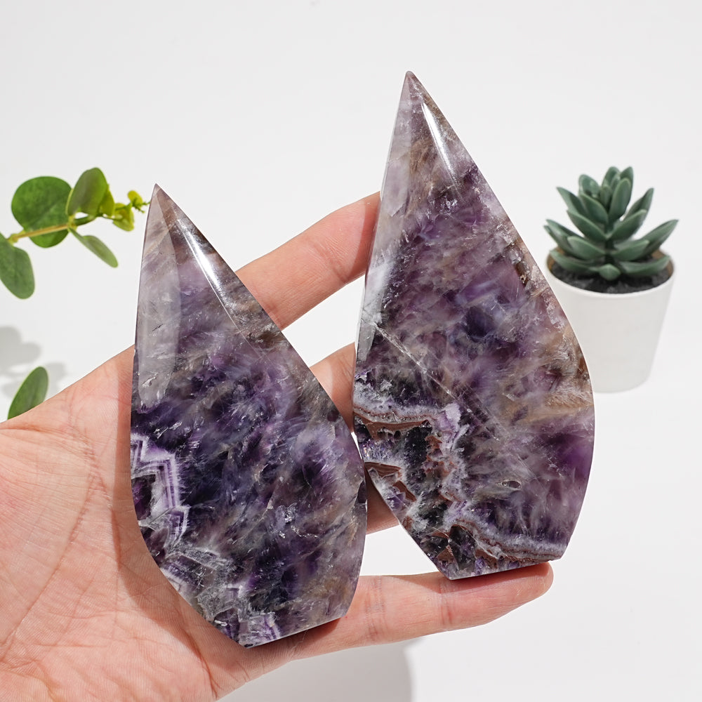 Natural Crystal Dream Amethyst Teardrop