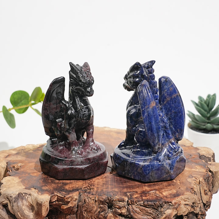 Natural Crystal Fly Dragon Figurine