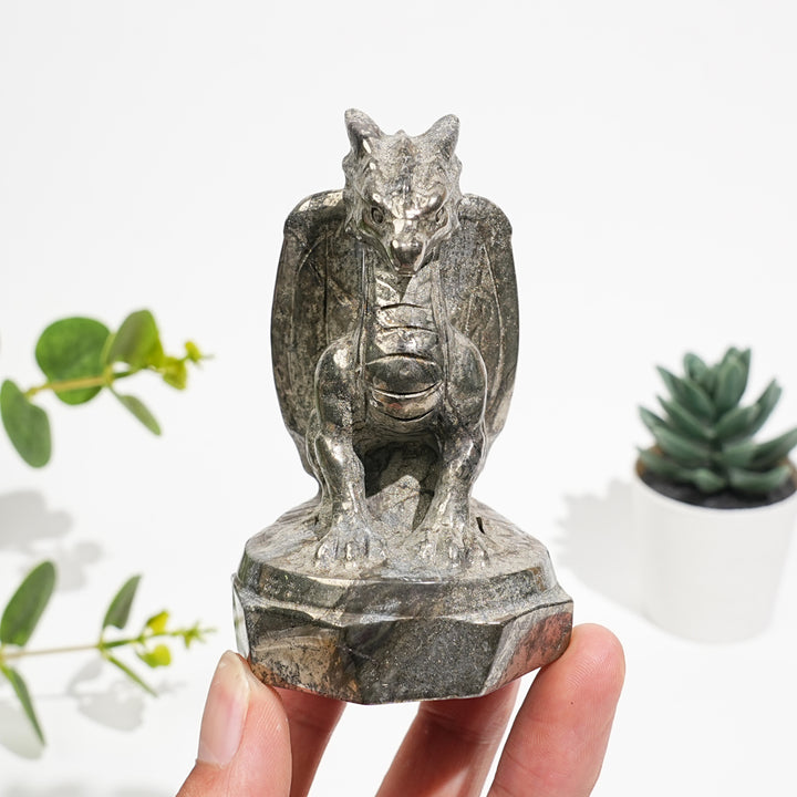 Natural Crystal Fly Dragon Figurine