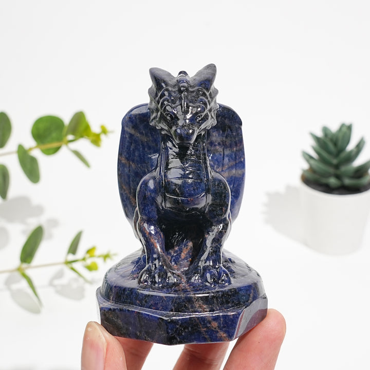 Natural Crystal Fly Dragon Figurine