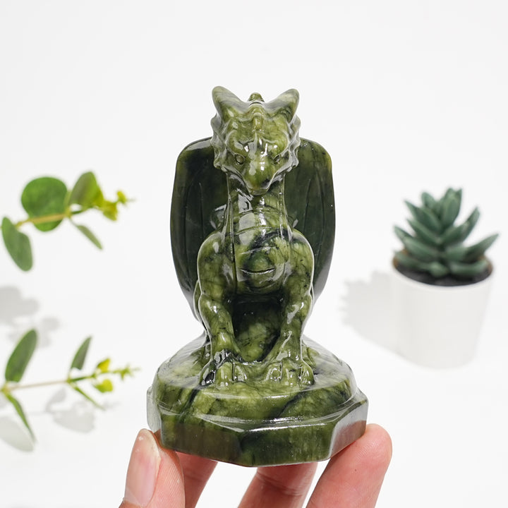 Natural Crystal Fly Dragon Figurine