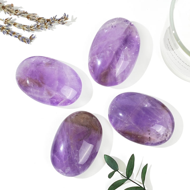 Natural Ametrine Palm Stone