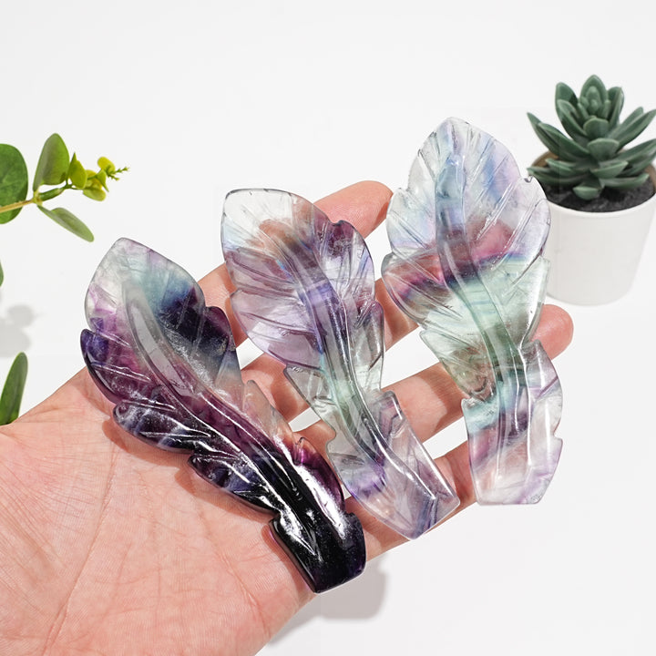 Rainbow Fluorite Feather