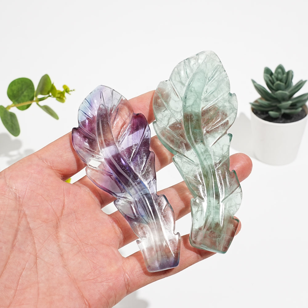 Rainbow Fluorite Feather