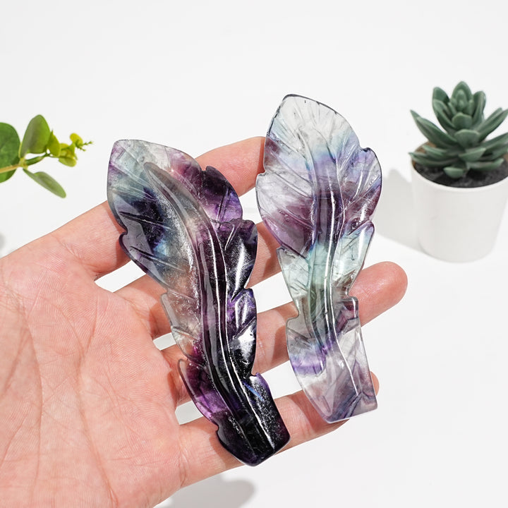 Rainbow Fluorite Feather