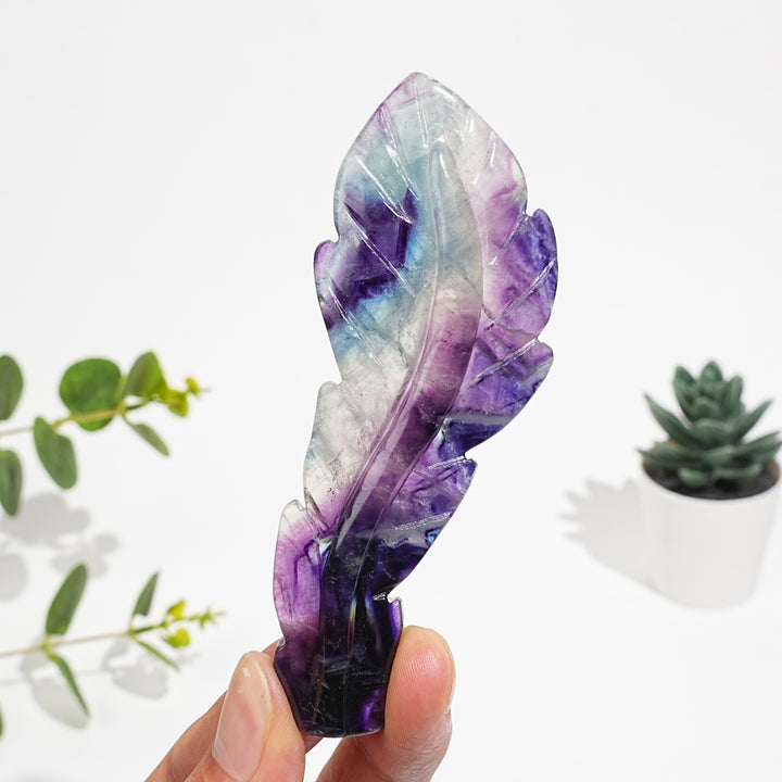Rainbow Fluorite Feather