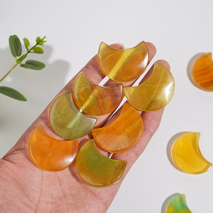 Natural Crystal Pineapple Fluorite Moon