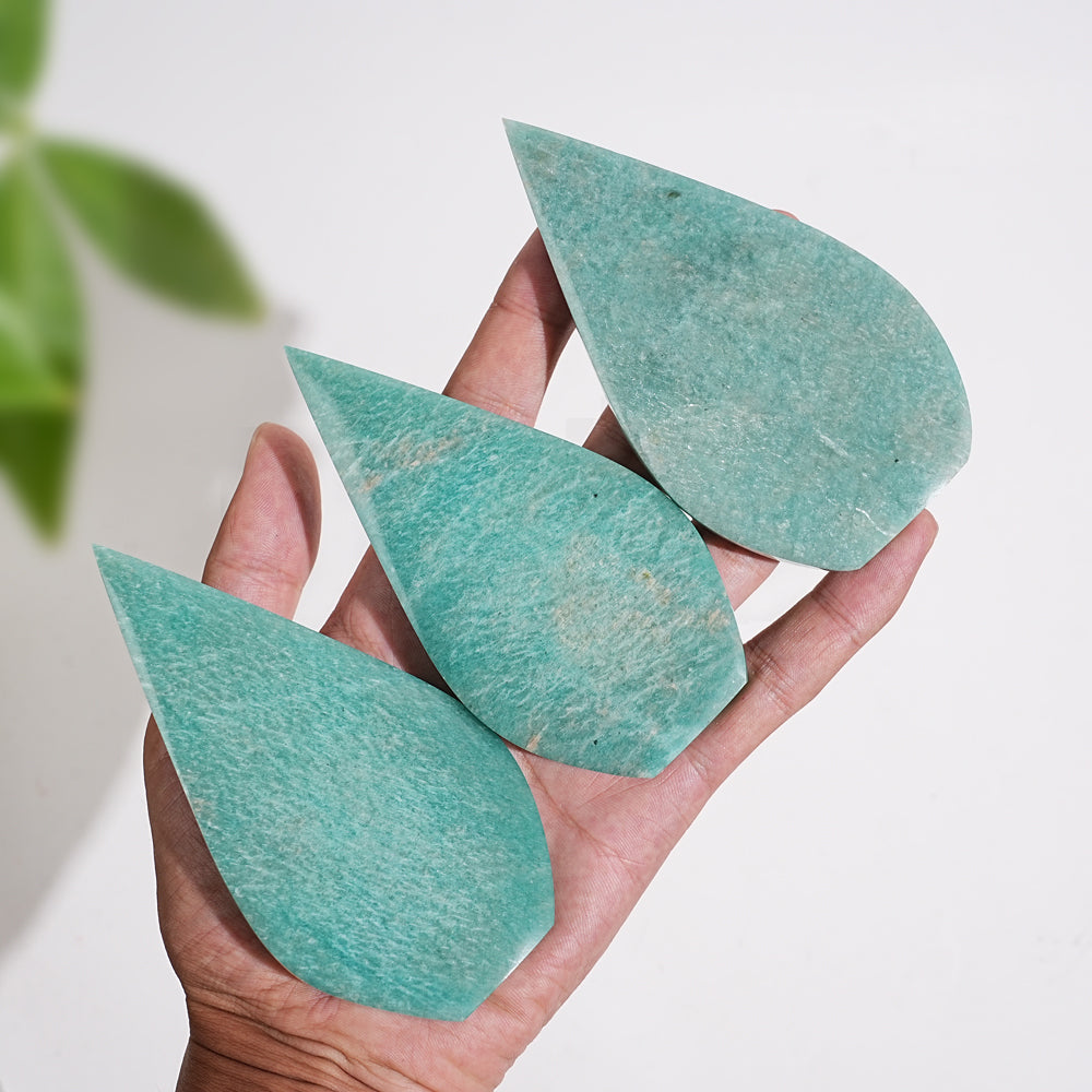 Natural Crystal Amazonite Teardrop