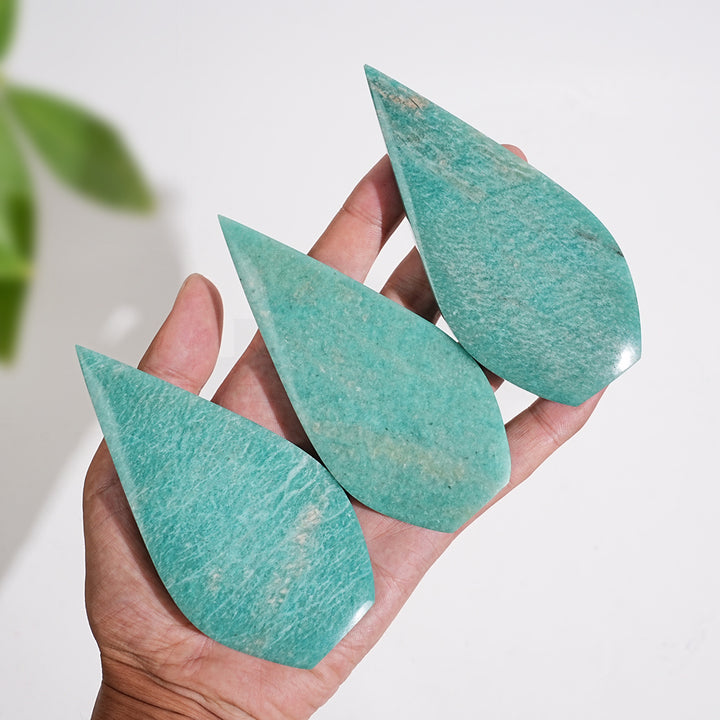 Natural Crystal Amazonite Teardrop