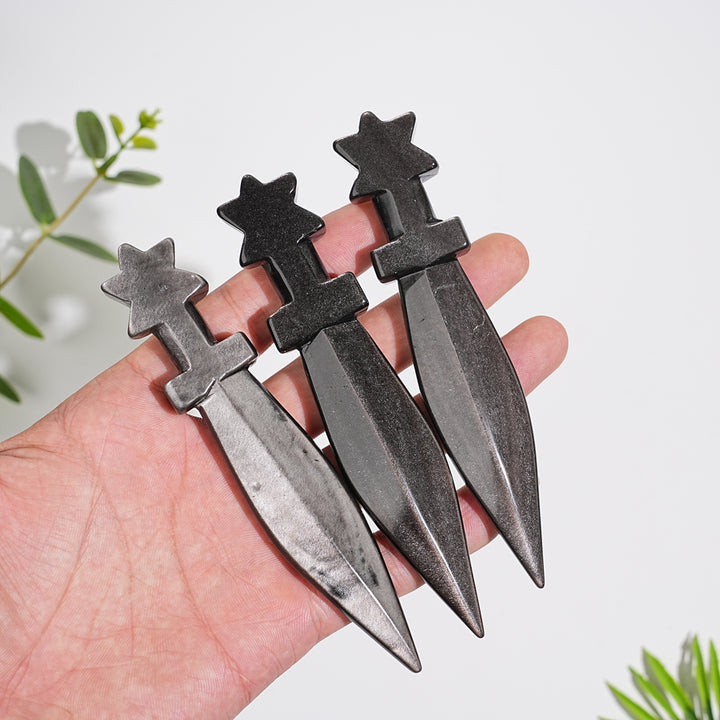 Natural Crystal Carving Dagger