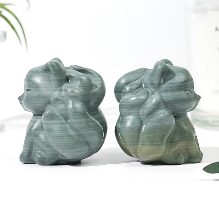 Natural Calcite Nine-Tailed Fox