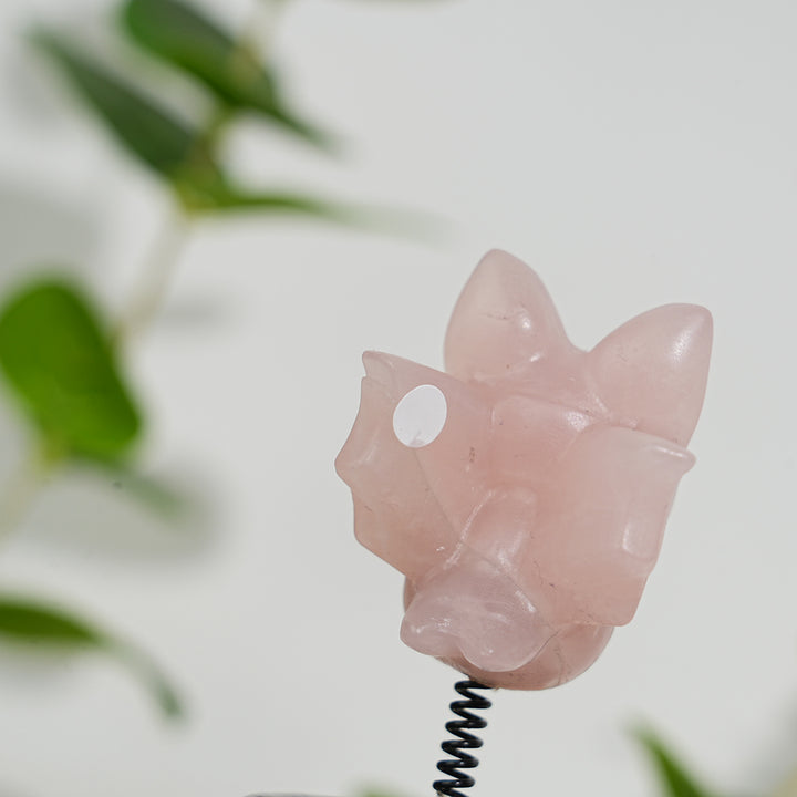 A Slightly Imperfect Natural Crystal Cute Wobble Spring Bat