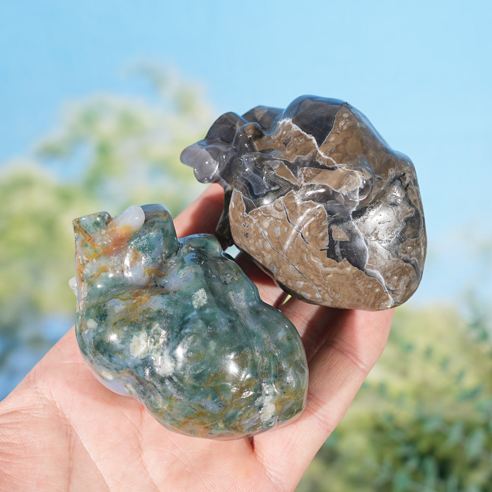 Natural Crystal Carving Heart