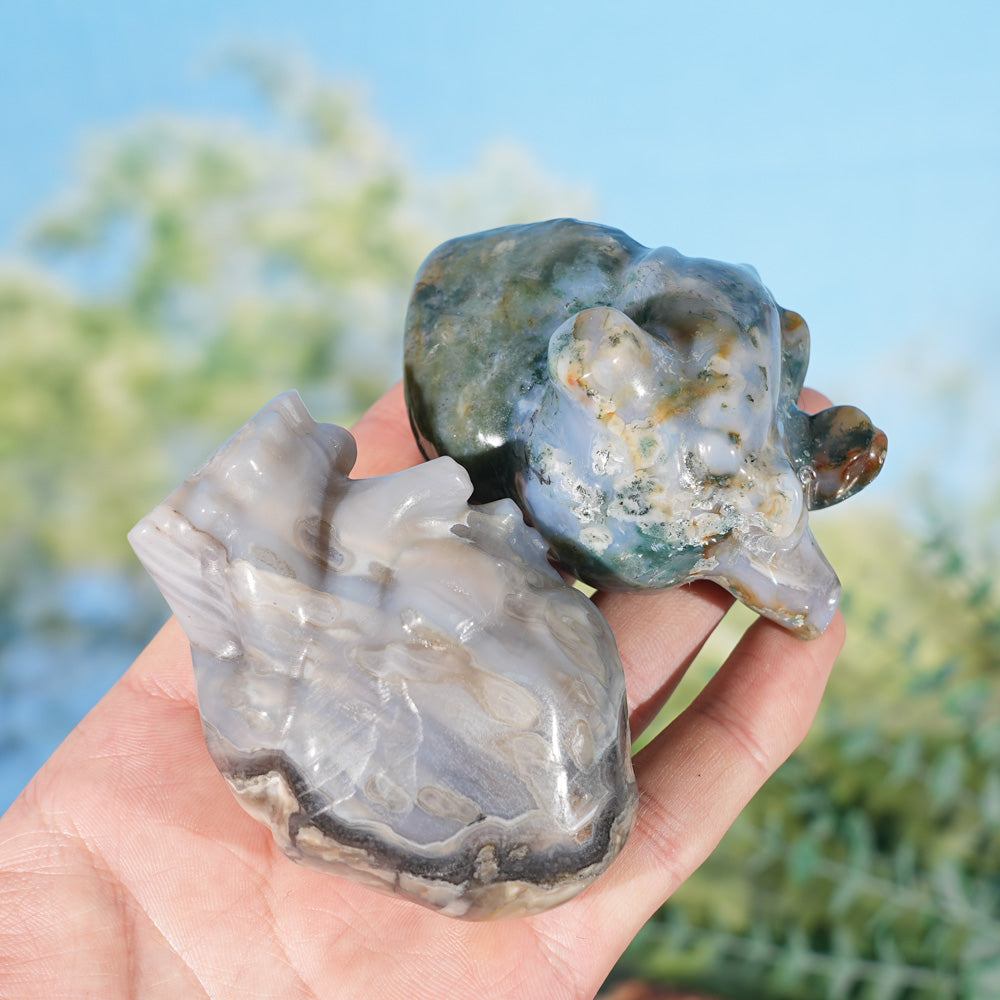 Natural Crystal Carving Heart