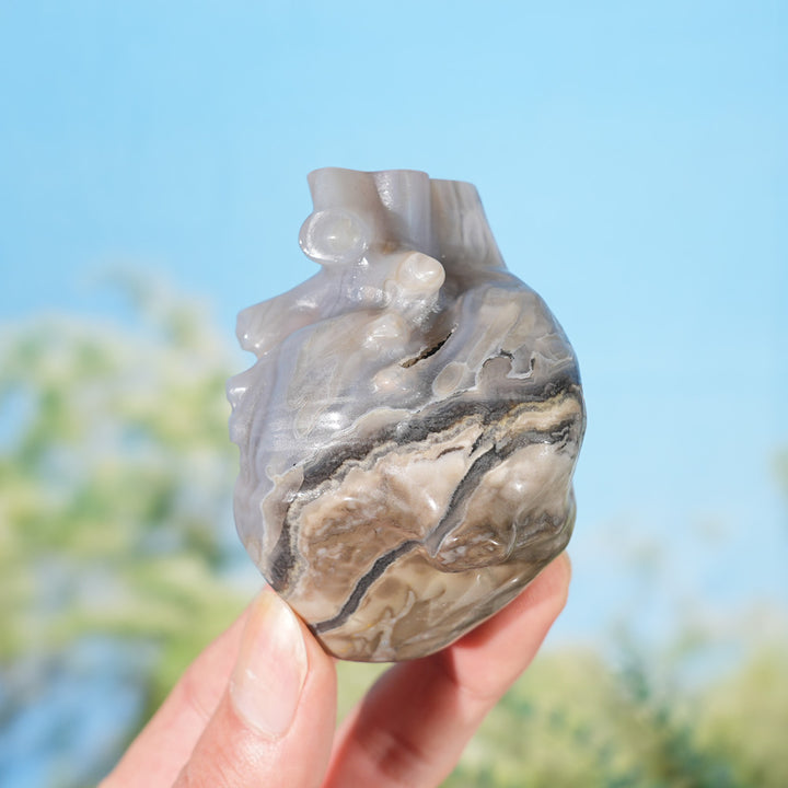 Natural Crystal Carving Heart