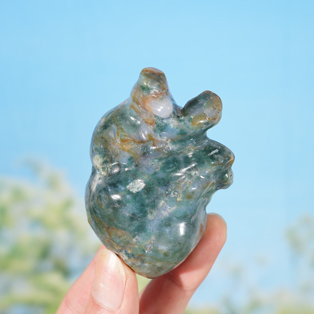 Natural Crystal Carving Heart