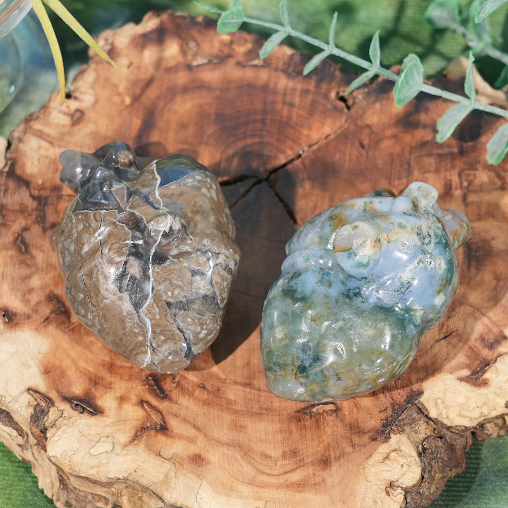 Natural Crystal Carving Heart