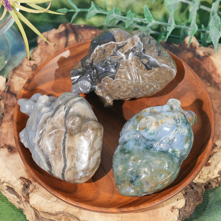 Natural Crystal Carving Heart