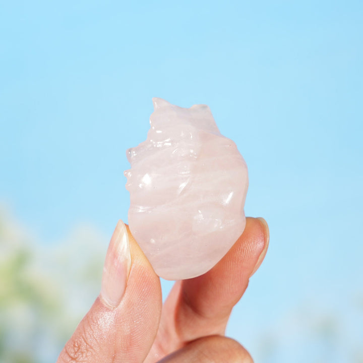 Natural Mini Crystal Carving Heart