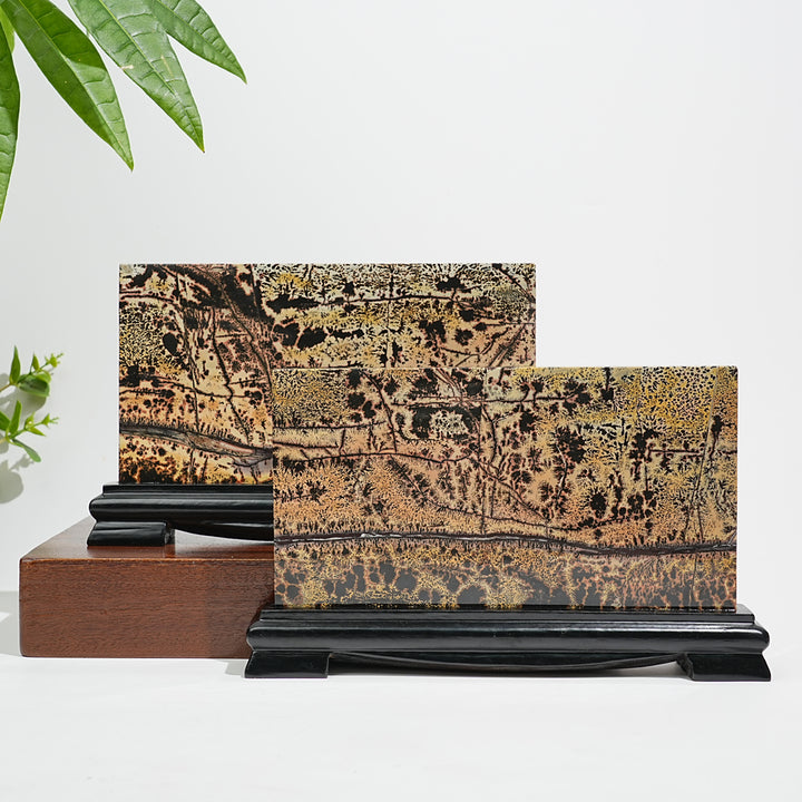 Unique,A Slightly Imperfect Natural Picture Jasper Landscape Ornament