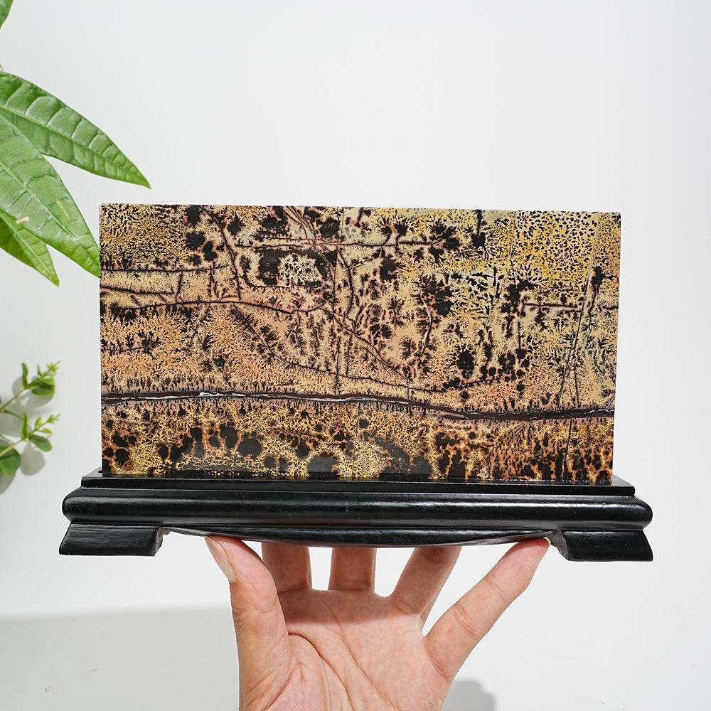 Unique,A Slightly Imperfect Natural Picture Jasper Landscape Ornament