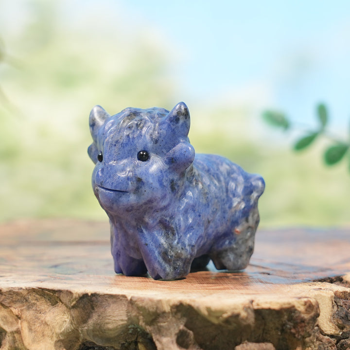 Natural Crystal Carving Highland Cow