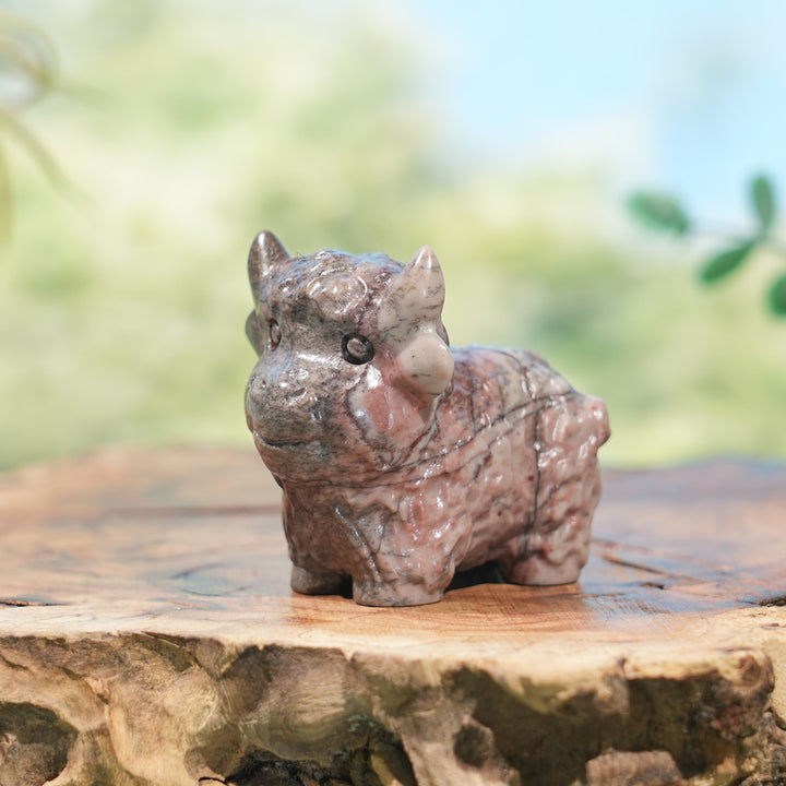 Natural Crystal Carving Highland Cow