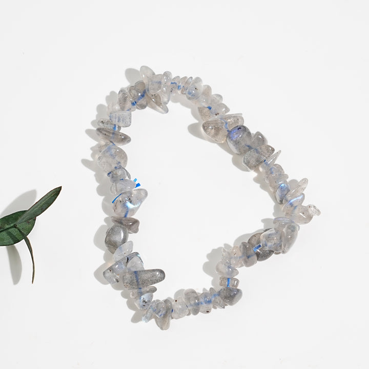 Natural Gemstone Elastic Stretch Crystal Mixed Chips Bracelet Bracelet