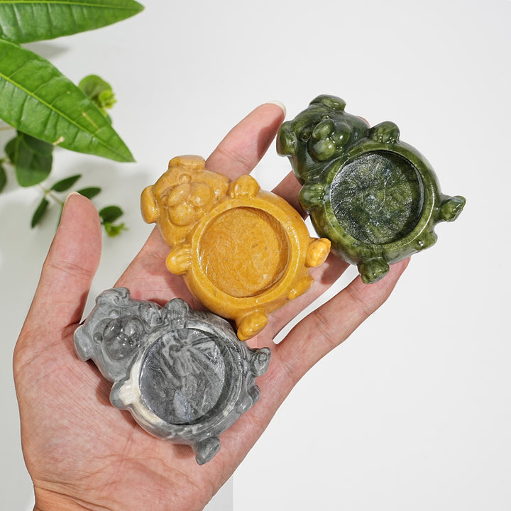 Natural Crystal Dog Shaped Bowl Carving